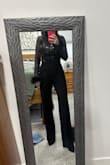 This outfit is absolutely stunning! Wasn't sure I would like the feathers, but they are perfect. This is very fitted at the waist. I am a true XS and it is TIGHT (I am bigger chested). Not tight enough to exchange. - Monica L.
