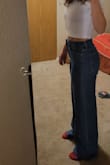 Love the feel of the fabric and the color but otherwise these are not a win for me. I realize I'm short and curvy but was not expecting to be walking on these. 29 would be my normal size but they are very roomy. Recommend sizing down. I'm aware of my vastly different body type from the model but still these look like a totally different pair of jeans! I also didn't realize you can't exchange for a different size when you purchase with store credit so now I can't even try a smaller size and see if they're worth keeping as a full length wider leg looking pair. - Nichole B.