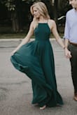 This dress was absolutely perfect for my engagement photos. I have it in two colors, and I wore the other to a summer wedding! As long as it's appropriate that you're totally backless, go for this dress. - Alyssa H.