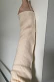 I ordered the dress after it was restocked and the color is NOT ivory. It's very clearly tinted yellow. - Tracy M.