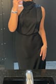 It fits really well. I wore it to my sorority banquet and I'm wearing it again for a wedding :) - Mary C.