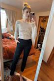 I saw a photo on Pinterest with this beautiful top and I knew I had to find it! No surprise it was Lulus and when I found that out, I knew I would love it even more. Bought this for a night out or New Year's Eve party, it works for anything! I had seen someone mention in a review that they had cut out the shoulder pads, which I didn't end up loving - so I cut these out as well. I used some body tape to keep the shoulders up since I tend to move my arms a lot. This is hands down one of coolest tops and I got so many compliments! - Katie S.