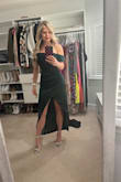 I wore this dress to my husband's company Christmas party. It fit great and hugged all the right places. I felt classy and elegant in it. - Kelsey O.