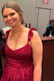 This dress was absolutely comfortable and perfect for a military ball. I just had my second baby 3 months ago so it was easy to pump. - Hope B.