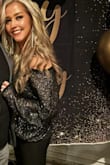 Perfect for Holiday / Birthday Party! Slightly sheer, but a cami underneath solves that issue. Fits perfectly - buy it! - JAMIE N.