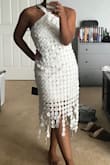 I purchased this dress to wear as my reception dress at my wedding! Fortunately, I was having way too much fun to go change so I didn't get to wear it!
However, I did try it on and will definitely find an occasion to wear it! The first time I tried it on I had it on wrong lol but it was perfect! It was definitely looser than I expected but I'm glad I ordered my true size. - Amber S.