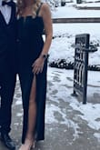 I love this dress! I wore it for a wedding with a Holiday Formal theme. It fit perfectly and I received so many compliments on it. The straps were a little long but I was able to sew them a little shorter to fit me. The material is good quality and thicker so perfect for winter. I hope to wear it to more holiday events because I'm obsessed with it!!! - Rachel F.