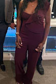 I never really write reviews but this romper is great. Fits well, it's flattering, the fabric is a good thickness. I didn't need to wear a bra and I was able to wiggle out of it without unzipping to use the restroom. I was worried because in photos it looked somewhat low quality for the price but when it arrived it was much better than expected. - Whittney J.