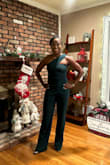 So many compliments in this jumpsuit. Fits perfectly and was comfortable all night. In heels the length was perfect. - Melanie H.