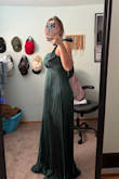 Material is so light and flattering. The bust is small but honestly it holds them in place and I don't need to wear a bra. If I sized up I think it would've been too lose in the chest that it wouldn't have been as flattering. It's a little long but this material is so giving that I might snip the bottom or go to a seamstress. Super flattering - Debbie F.