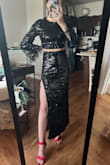 The most comfortable sequin dress ever, not scratchy in the slightest and you'd definitely be able to dance the night away. - Cecilia O.