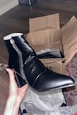 Let's start with the good - It fits true to size and looks like the pictures online. However, I did return this item for a few reasons. First and foremost, my order came in a severely damaged box so the shoes were bent out of shape. However, I did try them on to see if I wanted an exchange and they were not comfortable. They are not supportive in the ball or arch of your foot, and the top edge around the ankle was quite sharp. If you plan to wear these for short periods with tights or socks, I say go for it. But generally would not recommend. - Lydia B.