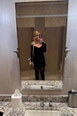 The top did flip forward, and I felt like the dress was short. My butt would literally touch the seat I was sitting on but overall it worked. It's super cute and I did get compliments throughout the night. - Kylee S.