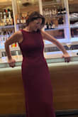 Burgundy is in this season! High quality and lined and fits like it was made for my body!  I am obsessed with it and am wearing again this holiday season because I love it that much!  Received so many compliments on the color. Paired it with gold jewelry and shoes. - Melissa K.