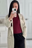 Love this!! Can dress up or down. It keeps you warm too. - Jennifer N.