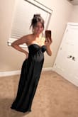 I bought this dress for my husband's military Christmas party! I am 23 weeks pregnant and it fits like a glove! It's a very flattering dress and works well with a bump. - Danielle T.