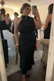 10/10 dress! Bought this as my bridesmaid dress for a wedding and it was perfect. I am a short girly so the maxi dresses were a little too long but this midi worked out perfectly. Also a good pick for girls with bigger bust. There was enough room that I was comfortable all night. Needs a little steaming after opening but overall, was just what I wanted! - Emily B.
