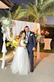 I am so happy I got to choose this dress. My family, friends, and now my husband were sooo happy to see me with my beautiful dress.
Thank you for helping me make the moment special very special priceless and unforgettable.
We had such a great night.
And of course couldn't be happier. - Maria A.