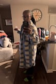 Ordered a small bc of the reviews and they weren't lying. I could have ordered an extra small but they were out. I'll have to layer it with sweaters if I wear it in the cold weather. But still love. - Brande H.