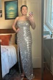 Felt like the geometric shape made me look wide so did not end up keeping, but very pretty and comfy dress! - Sarah M.
