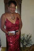 Love the rich red color. Just enough sequins. Beautiful mermaid style - Angela K.