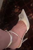 I ordered these in a size 8 fit is perfect. So elegant and classy. I can't wait to wear these. - Susan T.
