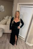 This dress was absolutely perfect for a holiday gala. I received so many compliments, it fit perfect, is well made, and undeniably comfortable. The slit did seem a bit too far forward (and high) so sitting down and getting out of a vehicle were a little sketchy, but I was able to make it work once I was situated. Highly recommend! - Hayley T.