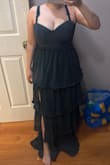 If you have a size guide, you should follow it lulus! I based my purchase off of my measurements with the size guide, and it still came out too baggy. For some reason, the adjustable part of the straps are in the front which looks awful. It's extremely long. The corset part only tightens the back. It does not tighten the waist. I got this on final sale, I'm very sad I spent my money and was led astray. Never buying Lulus again. - Noor A.