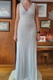 I love this dress, the beading is so beautiful!! I decided to choose this dress for my wedding and I'm very excited!! Beautiful fit and great material! - Xena B.