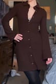 Not only does this dress fit my body PERFECTLY, it's so comfortable and keeps me nice and warm while I'm working. Great quality, feels like a strong material while being super soft. I can't get over how great it highlights my curves! I love this dress! - Megan W.