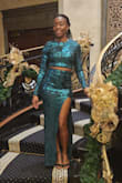 Fit perfectly. Everyone complimented the outfit and thought it looked amazing.

The beading fell off a little but nothing noticeable. - Halima L.