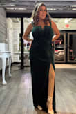 The color is exactly like the picture. The length is long but nothing crazy because I'm not too tall and I just bought high heels not too high. I only had to sew the straps because they were falling off. - Nadia F.