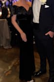 I wore this dress to a black tie wedding and it was a hit! I got so many compliments on it. It is a little loose in the waist area but I think it's just because it's velvet so it gives a little stretch. The dress is very long too! Being 5'8 usually things are a little short on me but this dress was perfect and was even long enough when I put on 3 inch heels. Loved it! - Emily H.