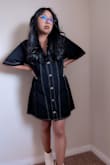I love this dress! The oversized look adds to the casual style I was looking for. I think this is my new go to dress for nights out - Erika H.