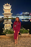 I love this magenta sweater dress. The color is beautiful and the slit is elegant. It's very comfortable and warm too, great for fall and winter. I received compliments. - Sonali D.