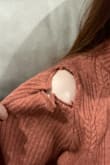 I loved the color and look of this sweater, but on the first wear the sleeve ripped open. - Ashley R.