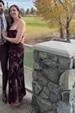 This dress fit beautifully, but right as I arrived to the wedding, we noticed the strap had completely frayed. Then before the end of the night, somehow the seam on the backside completely fell apart. My friend bought the same dress and had the same experience. Bummer because it was a gorgeous dress! I would've loved to wear it again. - Samantha W.