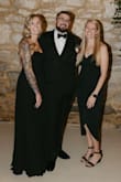 I ordered this dress for a black tie wedding. At 4 months postpartum I felt like it fit perfectly and was very flattering! It was also really comfortable, and with heels just the right length! - Abbey E.