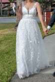 The dress is absolutely beautiful! I wore it for my wedding, and it was everything I hoped for. The quality is excellent, the fabric feels amazing, and it looked stunning. Everyone kept complimenting it, and I couldn't have been happier with my choice. - Maria P.