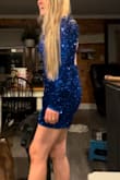 This was very pretty in person - and fit amazingly! Didn't ride up, was flexible, and very pleased with this!! I will wear this again for another party! - Lindsay F.