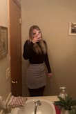Super bummed because this skirt is so cute and I waited for it to be back in stock so I could order it. I kept seeing ads on TikTok for months and finally ordered it for a Christmas Eve family party 

It fit and isn't a stretchy material but thought that was fine - even though it was tight, it wasn't so tight that it felt like it was going to bust and I've worn form fitting clothes from Lulus before. Was at my family party for a few hours and noticed it was ripping at the seams :( I barely did anything in the skirt, only sitting and standing. 

Later, when I took it off, I saw that it was ripping at both seams! With the one side seam completely ripped at the bottom. So sad because I really liked it and I even modeled my outfit off the model! 

If you have any bigger hips or thighs, size up. Unfortunately, I'm not sure sizing up would fix this skirt for me or other curvy girls as it fits on the waist but the material and non-give of the skirt is the issue and a bigger size would be too large on my waist. - Emily G.