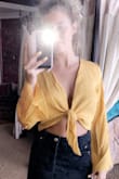 The material is exactly what I expected due to the details of the product. I will be wearing this to a country music festival with some sandals I got from Lulus as well :) - Blair B.