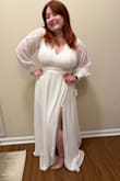 I'm 5'3 and about 210 lbs, I got a 1x and although it's a little big, I wouldn't change anything about it. The detail is beautiful and shipping was a breeze. - Jules H.