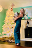 I felt sleek and slender. The length was a bit long for me, but that happens when you're only 5'2. The fit was perfect. I paired it with gold jewelry. I ordered the XS; past reviews suggested ordering a size down.
I love shopping at Lulu's. They never let me down. - Becky B.