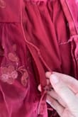 Bought this to wear to a gala, but when the gala arrived, the tiny zipper would not go up. It would snag on the fabric, and once I tried to take it off, the zipper would not go down. Had to tear the dress a bit just to get it off. Left me without anything to wear to the gala and only 21 days to return during a busy holiday season is ridiculous. Cheaply made and expensive for what it is. - Amber G.