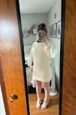 This dress fits perfectly and looked beautiful for my winter rehearsal dinner. - Jordan H.