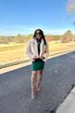 I picked this dress for my work Christmas party and it was absolutely perfect. The material isn't too thick and not too thin either. I definitely plan on ordering in more colors. - Sierra C.
