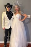 I purchased this dress for a winter solstice masquerade ball. It was perfect and fit amazing! This is not cheap feeling. Quality fabric and nice thick fluff. Just had to steam some wrinkles out of the tulle and it was ready to go! - Melissa S.