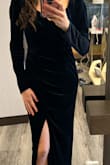 Loved the color and the velvet wore this dress to a wedding and got many compliments! - Karina R.