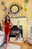 Very flattering to your body and comfortable. I wore this red dress at Christmas friends gathering. - Jasmine V.